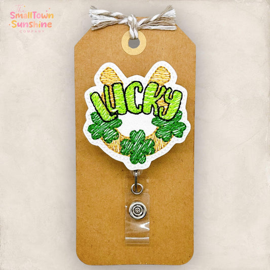 Lucky Horseshoe Badge Topper