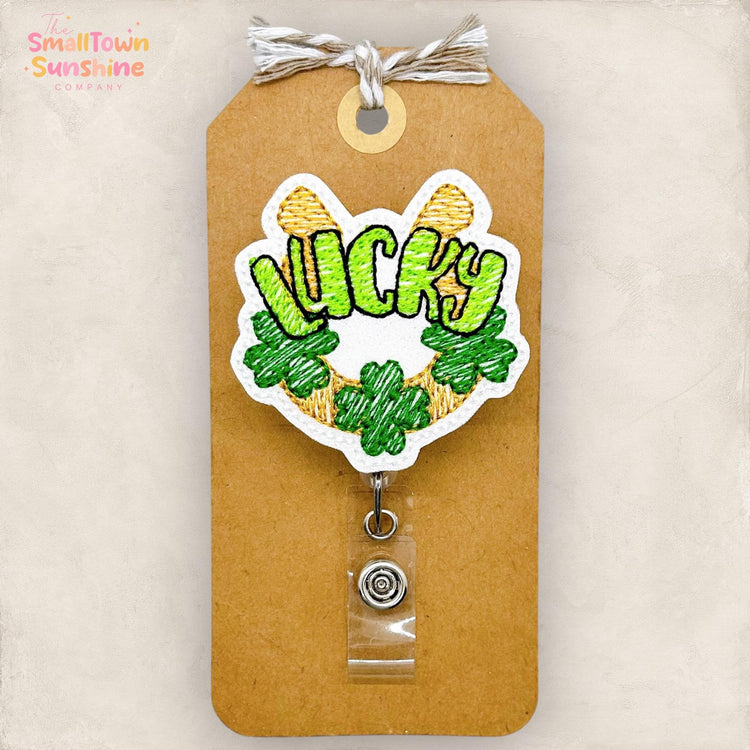 Lucky Horseshoe Badge Topper