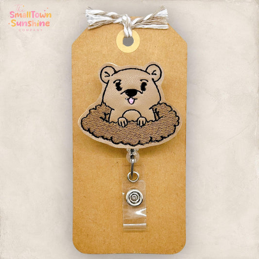 Groundhog Badge Topper