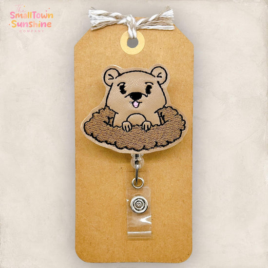 Groundhog Badge Topper