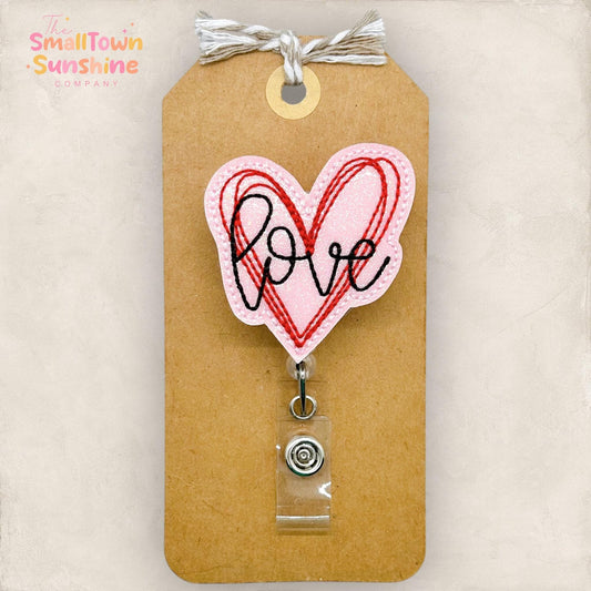 Love Heart Badge Topper