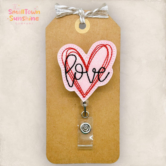 Love Heart Badge Topper
