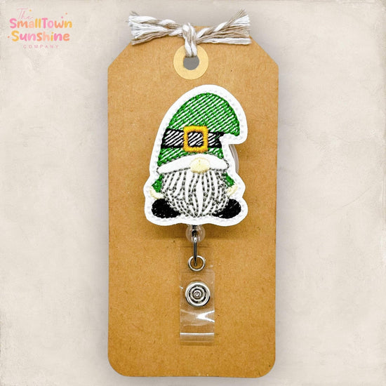 embroidered badge reel topper