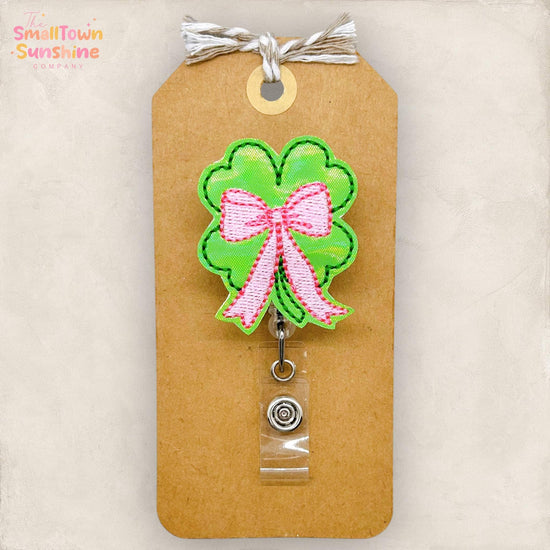 embroidered badge reel topper