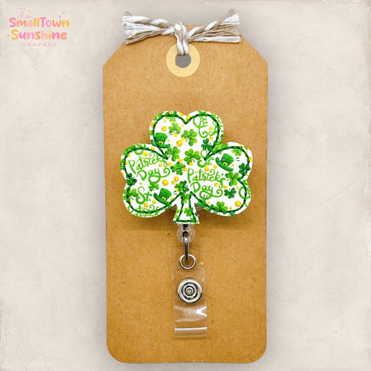 embroidered badge reel topper
