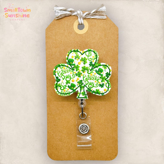 embroidered badge reel topper