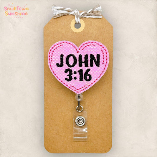 embroidered badge reel topper