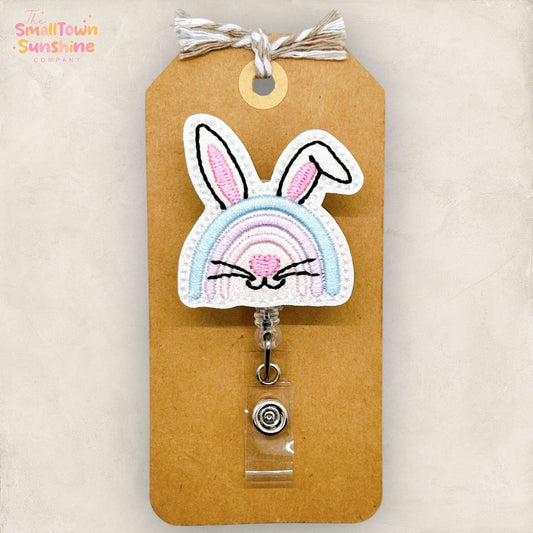 Rabbit Rainbow Badge Topper