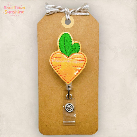 Carrot Heart Badge Topper