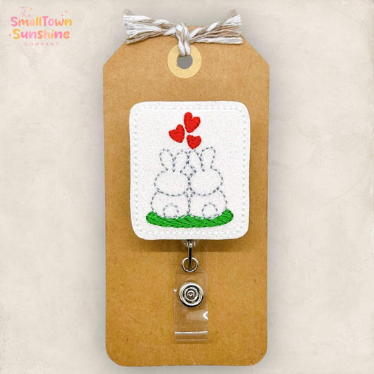 Bunnies in Love Badge Topper