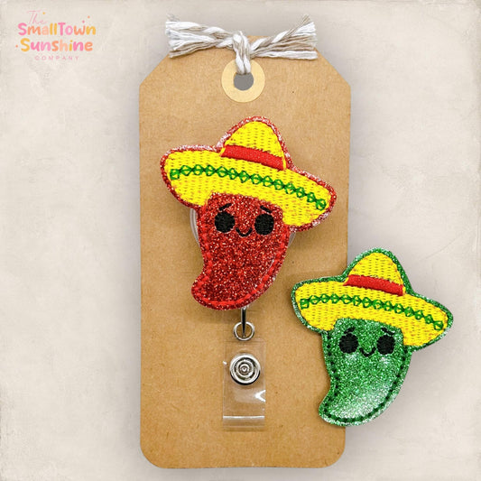 Sombrero Chili Pepper Badge Topper