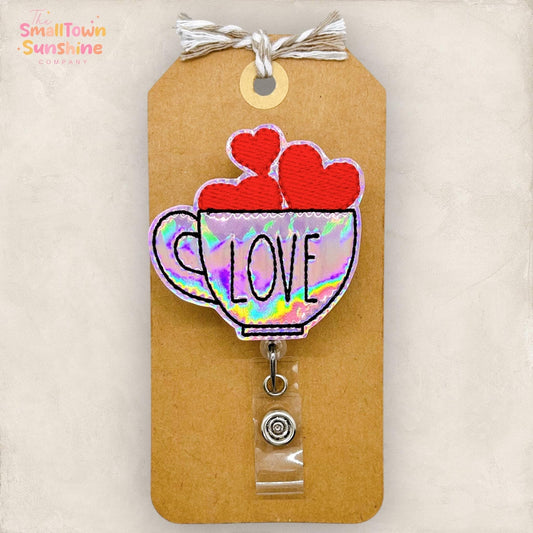 Love Mug Badge Topper