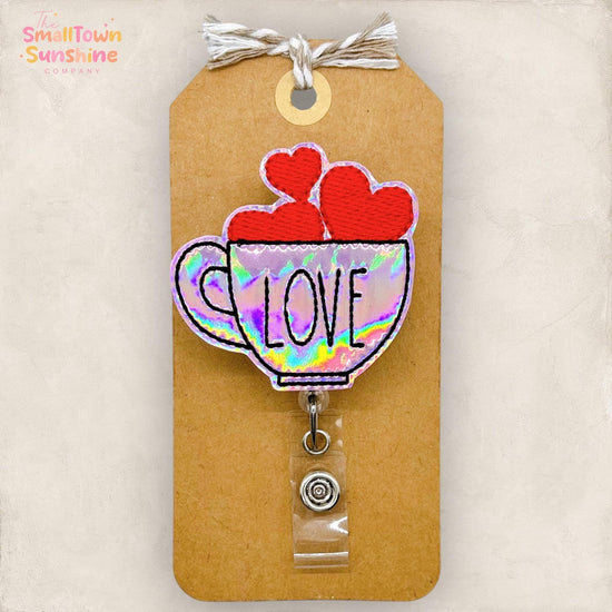 Love Mug Badge Topper