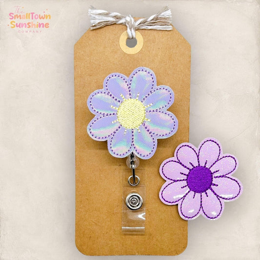 Purple Daisy Badge Topper