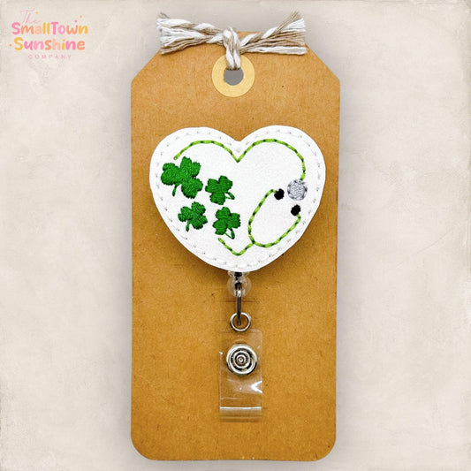 embroidered badge reel topper