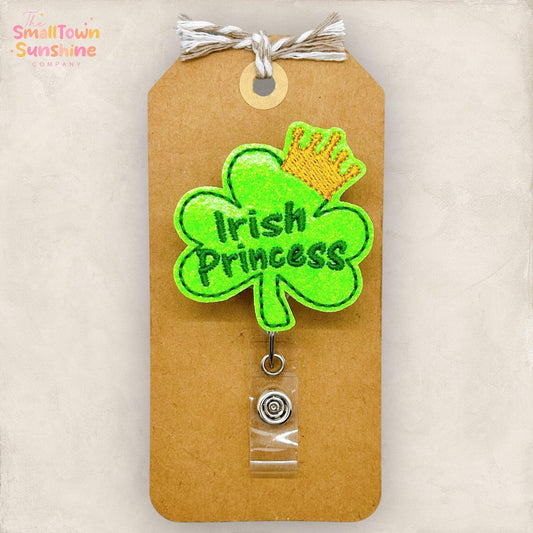 embroidered badge reel topper