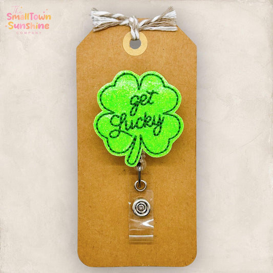 embroidered badge reel topper