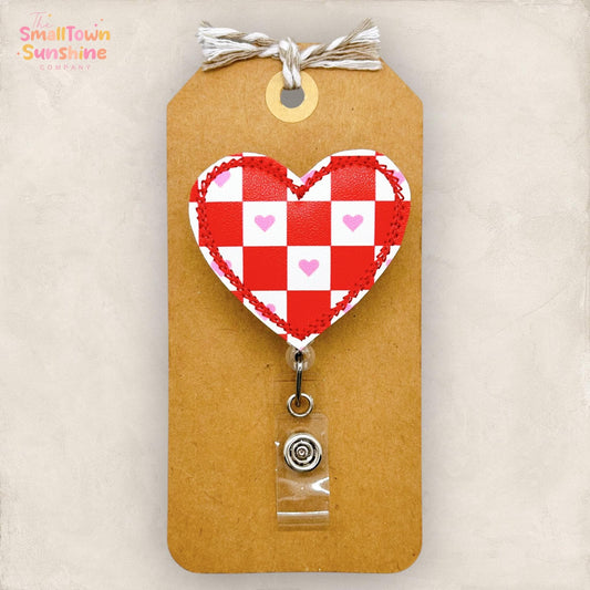 embroidered badge reel topper