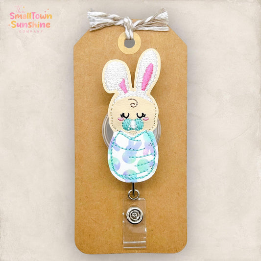 Swaddled Easter Baby Badge Topper