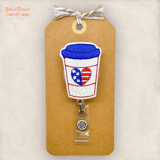 Patriotic Coffee Badge Topper