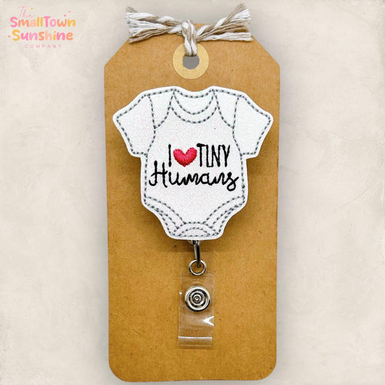 I Love Tiny Humans Badge Topper