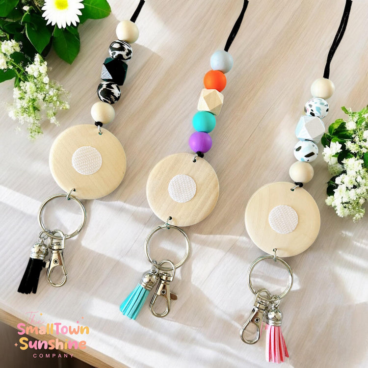 Interchangeable Beaded Lanyard for Badge Toppers