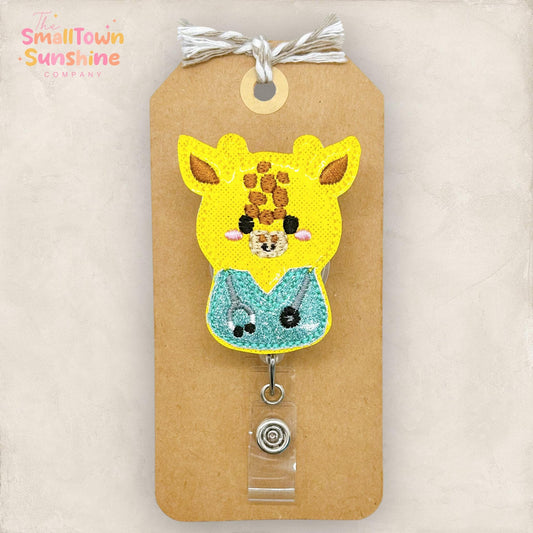 Nurse Giraffe Badge Topper