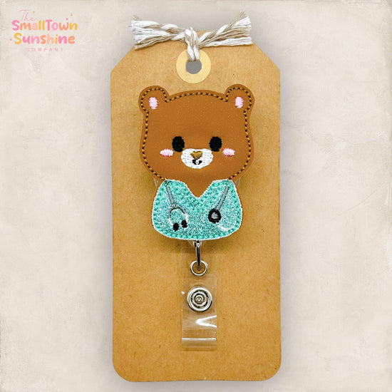 Nurse Bear Badge Topper