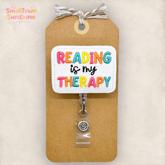 Reading is my Therapy Badge Topper
