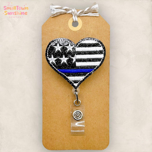 Thin Blue Line Badge Topper