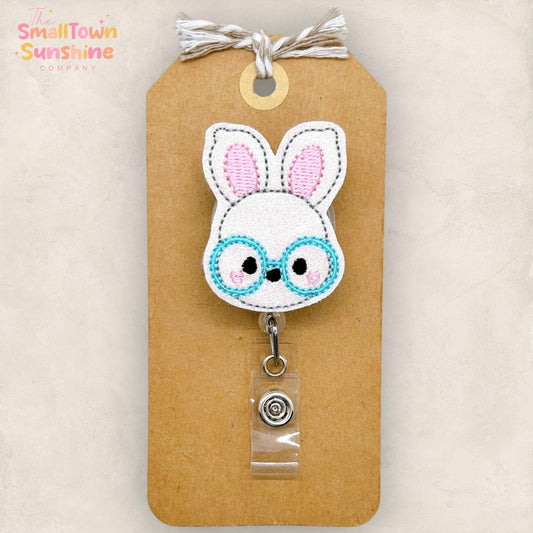 Glasses Bunny Badge Topper