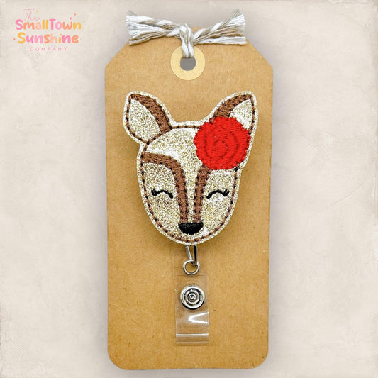 Pretty Deer Badge Topper