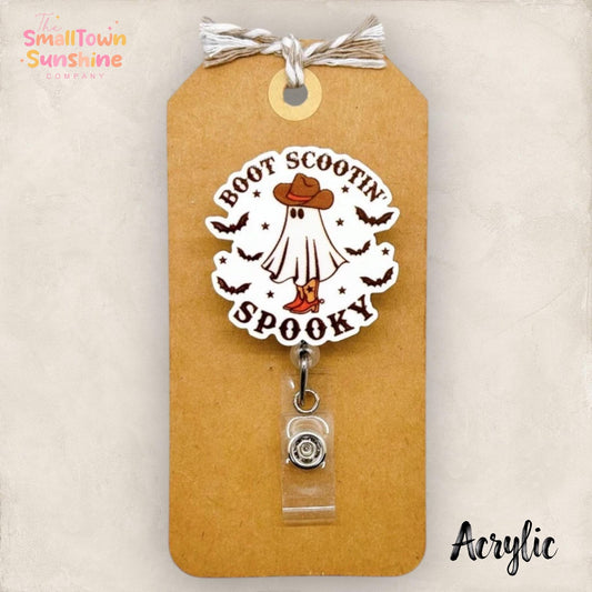 Boot Scootin Spooky Badge Topper
