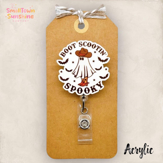 Boot Scootin Spooky Badge Topper