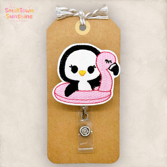 Summer Penguin Badge Topper