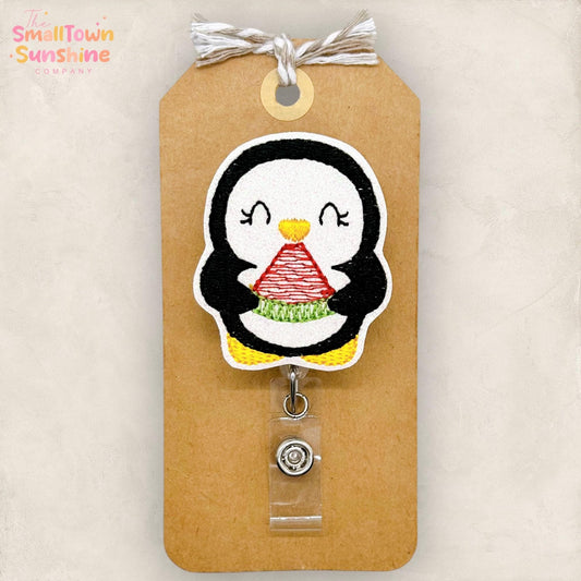 Summer Penguin Badge Topper