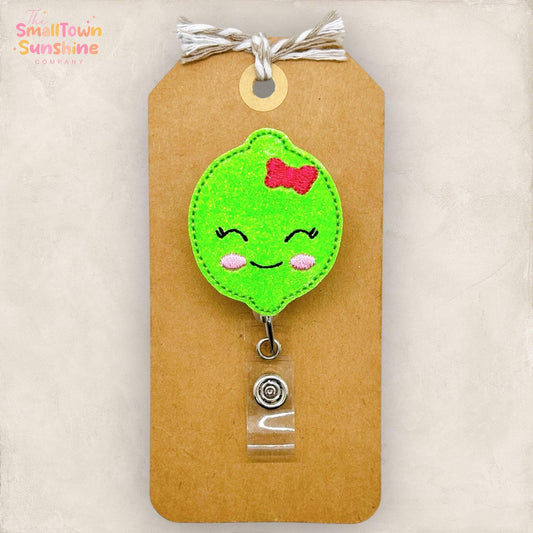 Lime with Bow Badge Topper