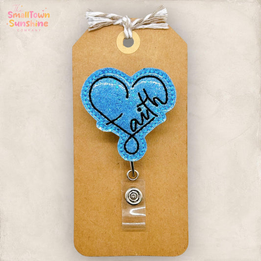 Faith Heart Badge Topper