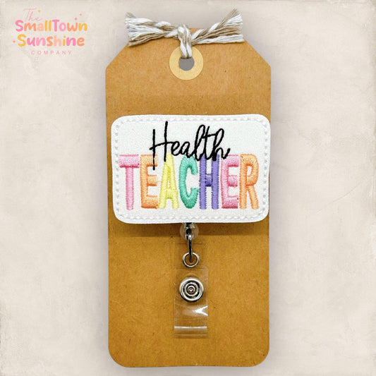 Health Teacher Badge Topper