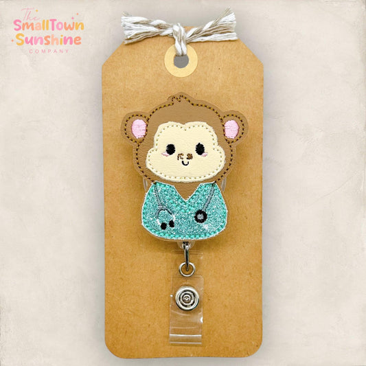 Nurse Monkey Badge Topper