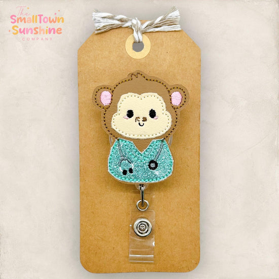 Nurse Monkey Badge Topper