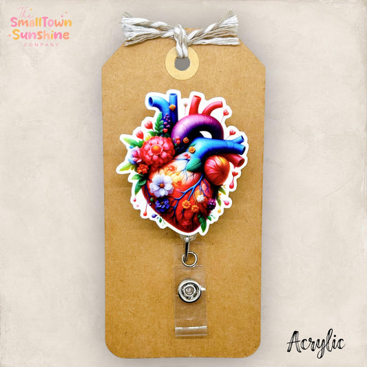 Anatomical Heart Badge Topper