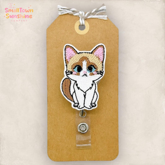 Snowshoe Cat Badge Topper