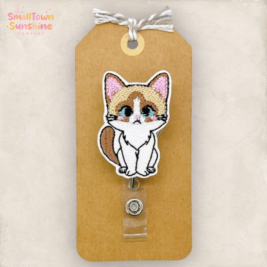 Snowshoe Cat Badge Topper