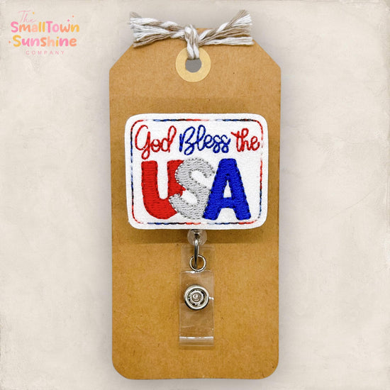 God Bless the USA Badge Topper
