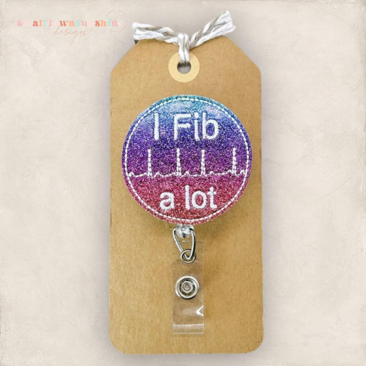I Fib A Lot Badge Topper