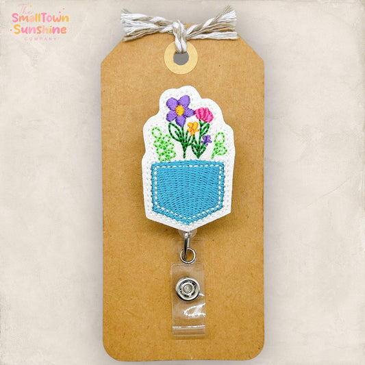 Wildflower Pocket Badge Topper