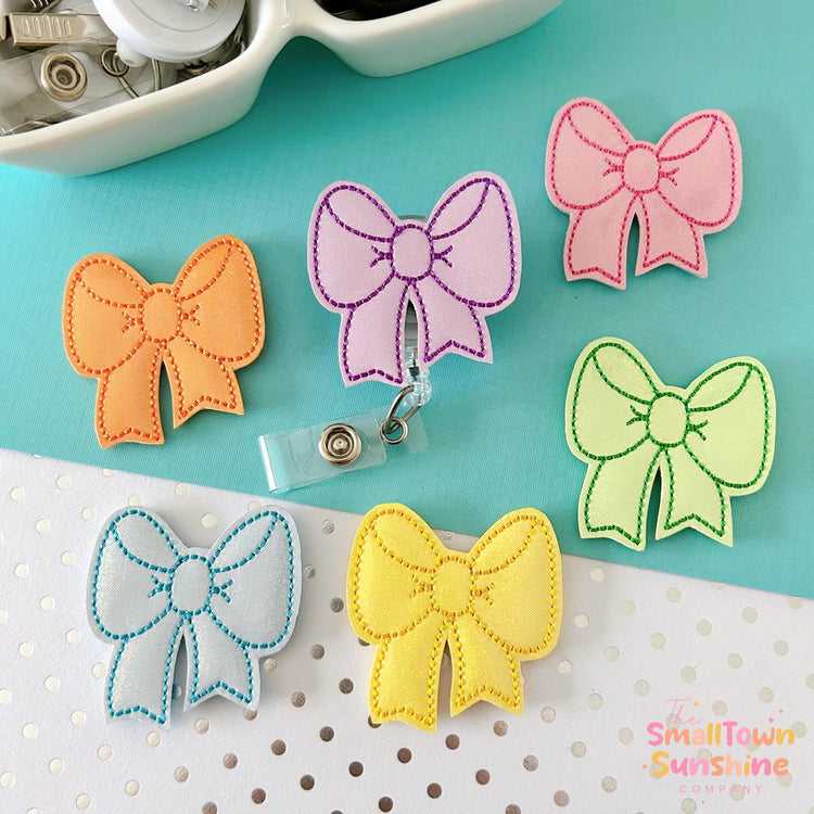 Coquette Bow Badge Topper