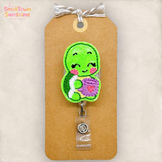 Sweet Turtle Badge Topper