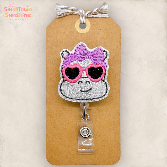 Summer Hippo Badge Topper